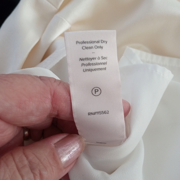 CINQ A SEPT Celebration A Line Bell Sleeve Tie Up Dress In Ivory | S - Picture 8 of 10